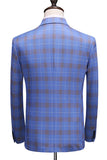 Blå Plaid Peak Kavajslag 2 stycken Baldräkter