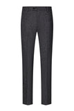 Mörkgrå 3-delad topp slag Slim Fit Mäns bröllopsdräkter