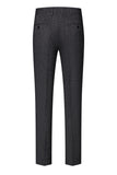 Mörkgrå 3-delad topp slag Slim Fit Mäns bröllopsdräkter