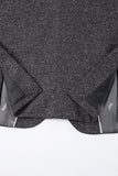 Mörkgrå 3-delad topp slag Slim Fit Mäns bröllopsdräkter