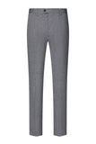 3-delad Slim Fit Notched Lapel Mäns Grå Kostymer
