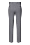3-delad Slim Fit Notched Lapel Mäns Grå Kostymer