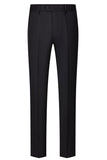 Slim Fit 3-delad topp slag Svarta kostymer för män
