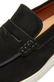 Svarta slip-on herrskor