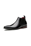 Svarta slip-on läderskor för herrfester