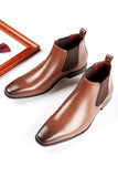 Svarta slip-on läderskor för herrfester