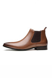 Svarta slip-on läderskor för herrfester