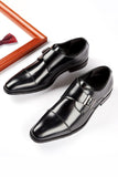 Bruna slip-On läderskor för herrfester