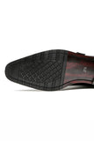 Bruna slip-On läderskor för herrfester
