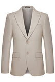 Khaki Peak Lapel 3-delade herrkostymer