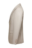 Khaki Peak Lapel 3-delade herrkostymer