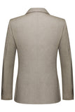 Herrkläder med mörk khaki Peak Lapel 3-delade kostymer