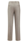 Herrkläder med mörk khaki Peak Lapel 3-delade kostymer
