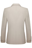 2-delade khaki topp kavajslag Slim Fit herrkostymer