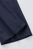Navy Peak Lapel Slim Fit tvådelade herrkostymer