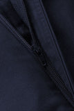 Navy Peak Lapel Slim Fit tvådelade herrkostymer