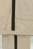 Slim Fit 2-delade Khaki Peak Lapel herrkostymer
