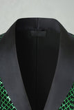 Grön paljett-sjal Kavaj Herrbalsblazer