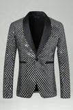 Grön paljett-sjal Kavaj Herrbalsblazer