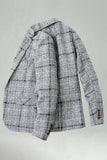 Rutig Navy herrbalskavaj med notched lapel