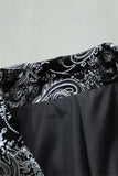 Jackjacka med hackslag i silver Jacquard herrbalblazer