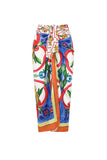 Vintage orange blå tvådelade badkläder med överdrag