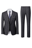 Marinblå 3-delade baldräkter med notched lapel
