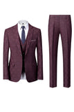 Marinblå 3-delade baldräkter med notched lapel