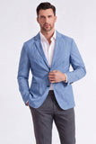 Salvia-notched lapel enkelknäppt salviablazer för herrar