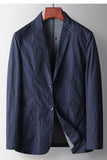 Salvia-notched lapel enkelknäppt salviablazer för herrar