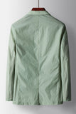 Salvia-notched lapel enkelknäppt salviablazer för herrar