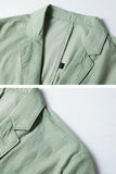 Salvia-notched lapel enkelknäppt salviablazer för herrar