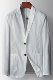 Salvia-notched lapel enkelknäppt salviablazer för herrar