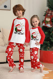 Röd Jultomten Tryck Jul Familj Matchande Pyjamas