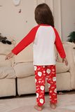 Röd Jultomten Tryck Jul Familj Matchande Pyjamas