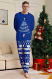 Röd Print Tree Långärmad Jul Familj Matchande Pyjamas