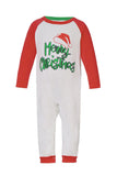 Röda och vita ränder Långärmad Jul Familj Matchande Pyjamas Set