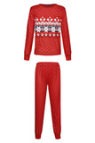 Röda Polka Dots Jul Familj Matchande Pyjamas Set