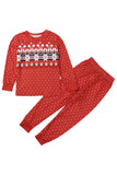 Röda Polka Dots Jul Familj Matchande Pyjamas Set
