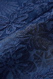 Silm Fit Peak Slag Ljusrosa Jacquard Hemkomstdräkter för män