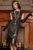 Guld Gatsby Glitter Fringe 20 Tals Gatsby Klänning