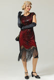 Guld Gatsby Glitter Fringe 20 Tals Gatsby Klänning